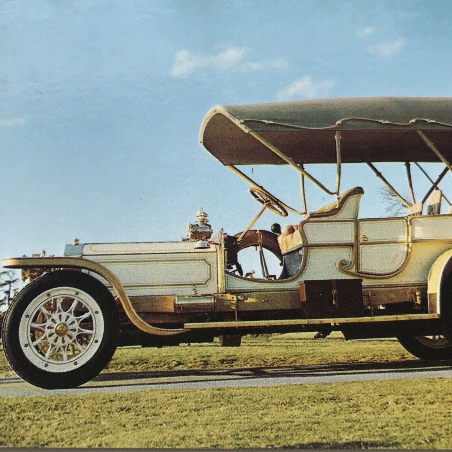 Vintage Car Postcard 1907 SILVER GHOST Bible Quote On Back PROVERBS 3,6 He Shall