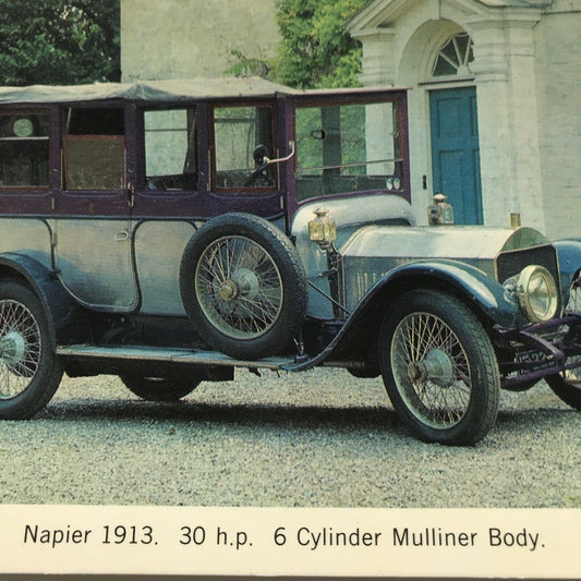 Vintage Car Postcard 1913 NAPIER 30hp 6 Cylinder Mulliner Body Town Carriage