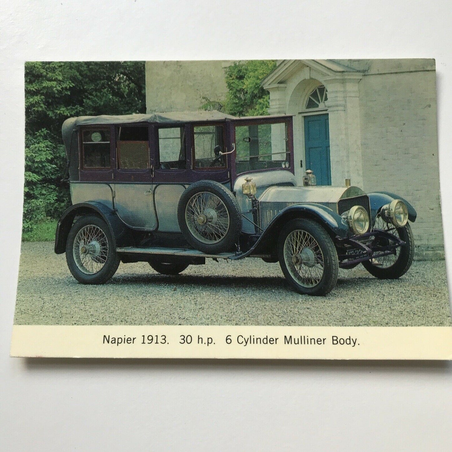 Vintage Car Postcard 1913 NAPIER 30hp 6 Cylinder Mulliner Body Town Carriage