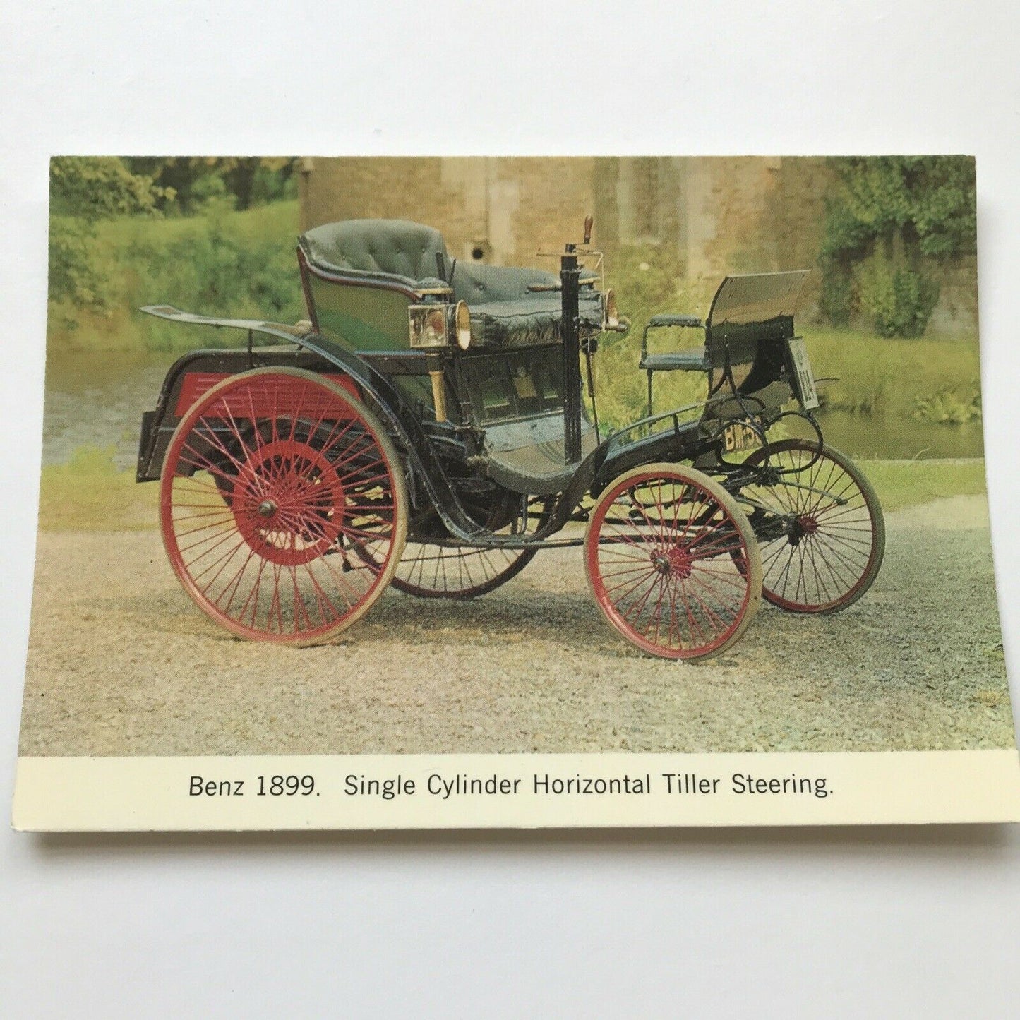 Vintage Car Postcard 1899 BENZ Adapted Horse Drawn Vehicle.