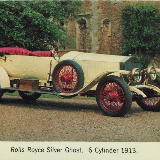 Vintage Car Postcard 1913 ROLLS ROYCE SILVER GHOST 6 Cylinder Alpine Eagle