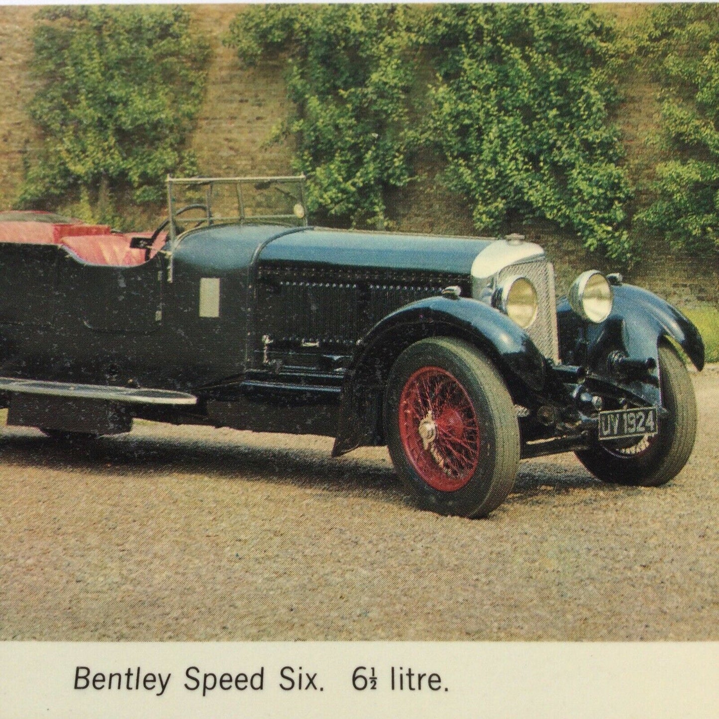 Vintage Car Postcard BENTLEY SPEED SIX 6.5l 1930