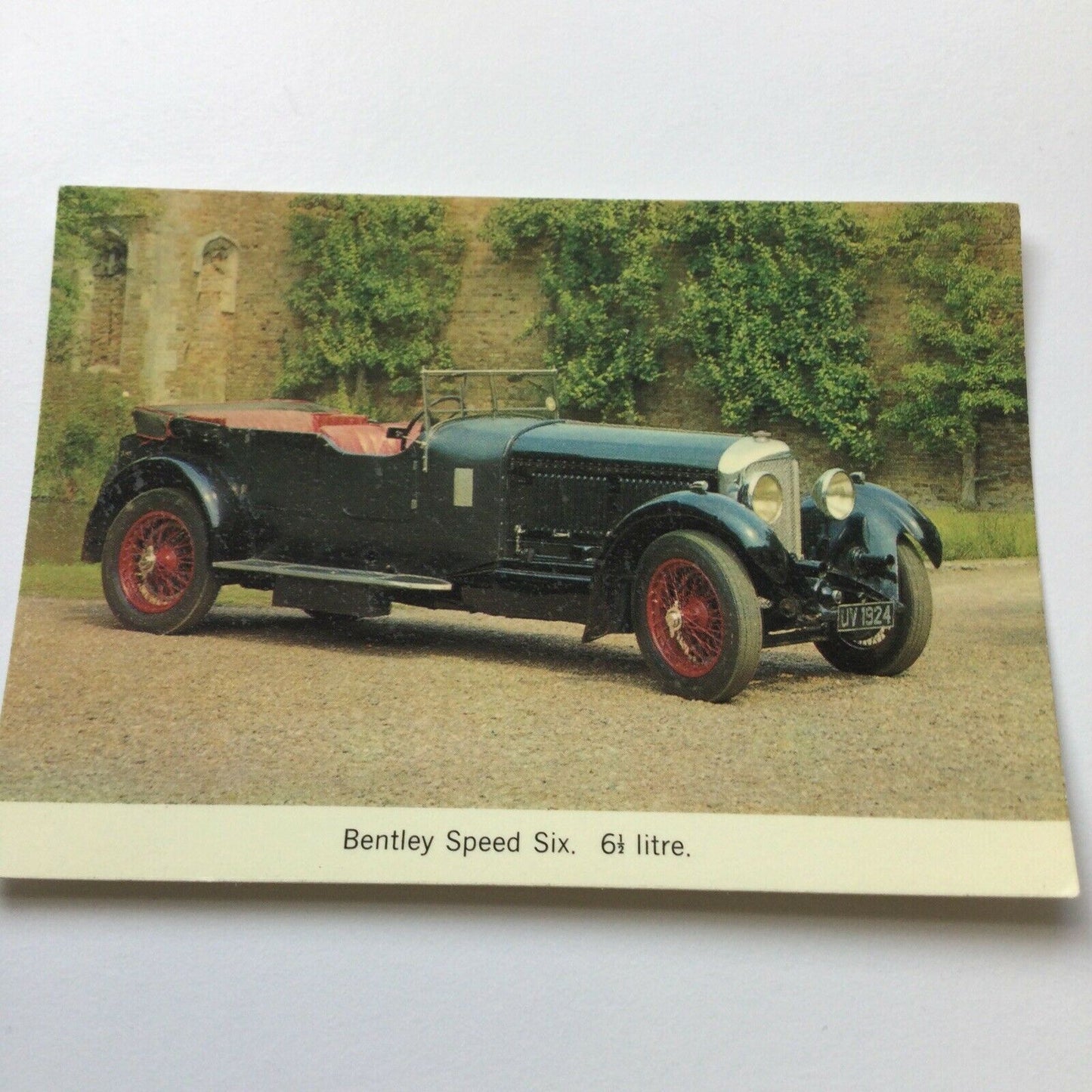 Vintage Car Postcard BENTLEY SPEED SIX 6.5l 1930