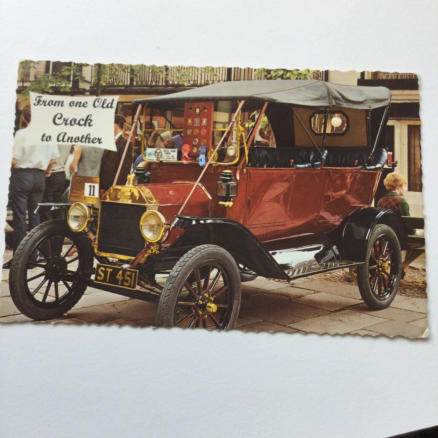 Vintage Car Postcard Humorous Funny ‘From One Old Crock To Another’