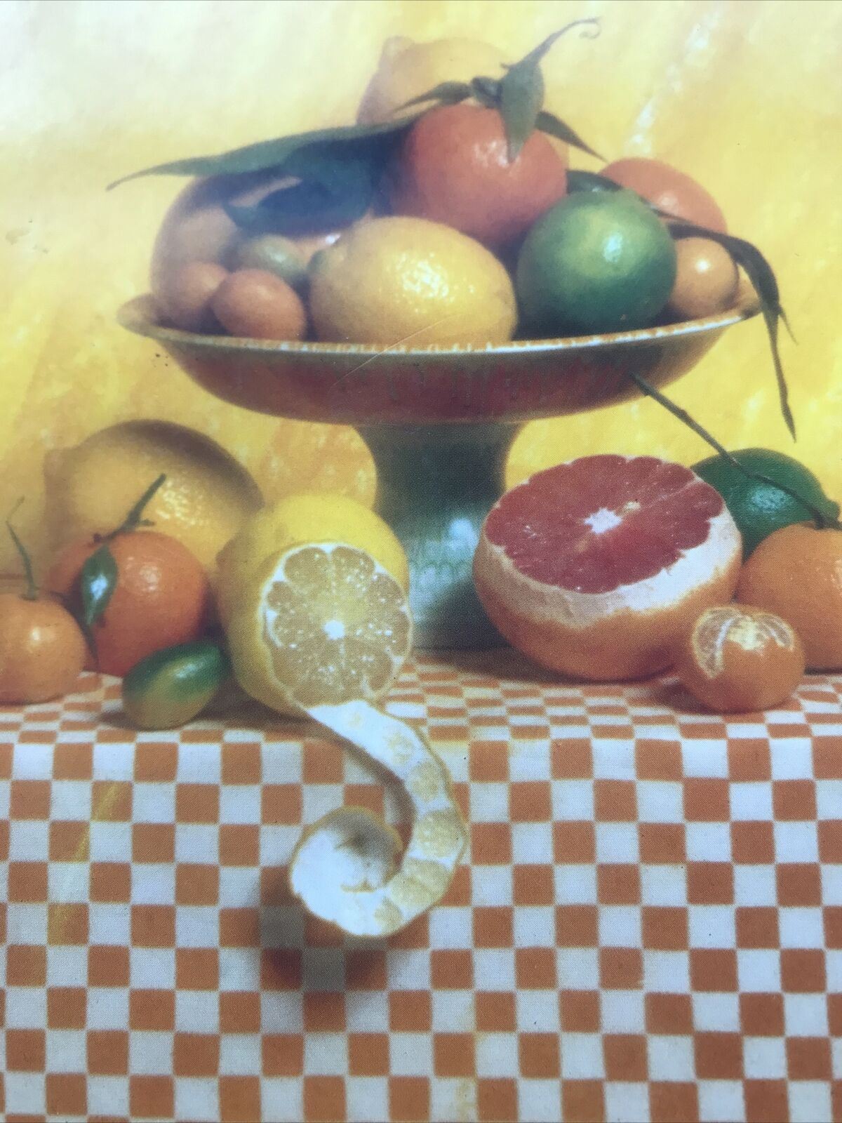 Photographic Postcard Still Life With Fruit 1981 Tessa Traeger Oranges And Lemon