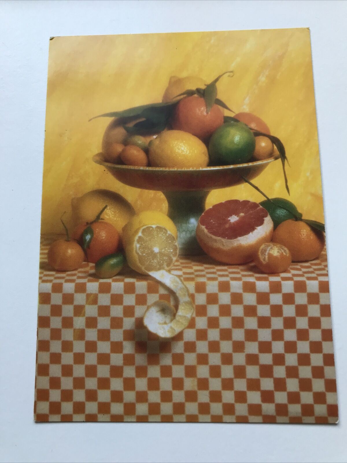 Photographic Postcard Still Life With Fruit 1981 Tessa Traeger Oranges And Lemon