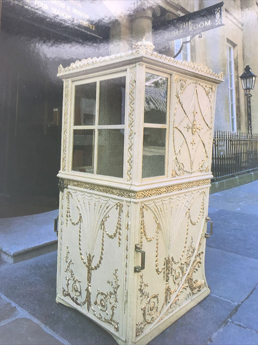 Postcard BATH PUMP ROOM SEDAN CHAIR 18th Century Bath Postal Museum