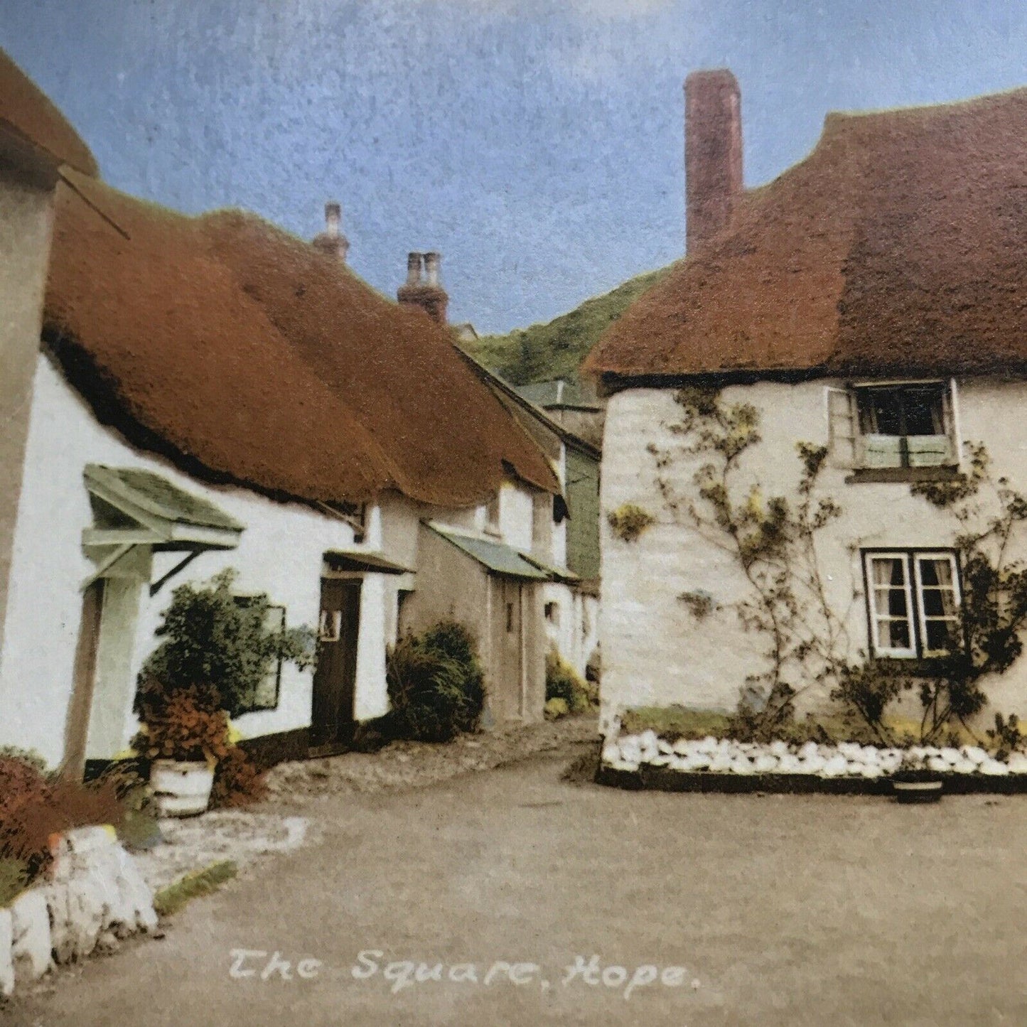 Vintage Postcard Pretty Village Cottages THE SQUARE, HOPE, Reigate Frith’s Serie