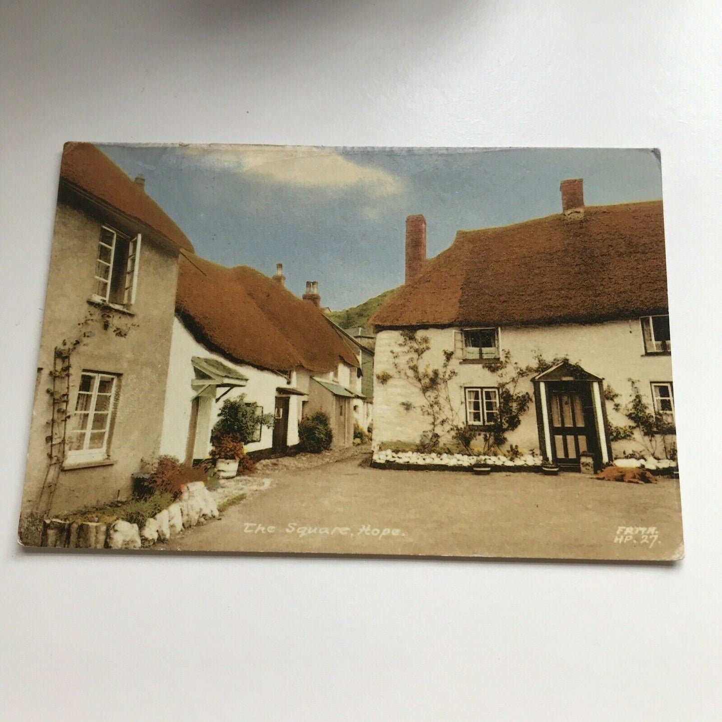 Vintage Postcard Pretty Village Cottages THE SQUARE, HOPE, Reigate Frith’s Serie