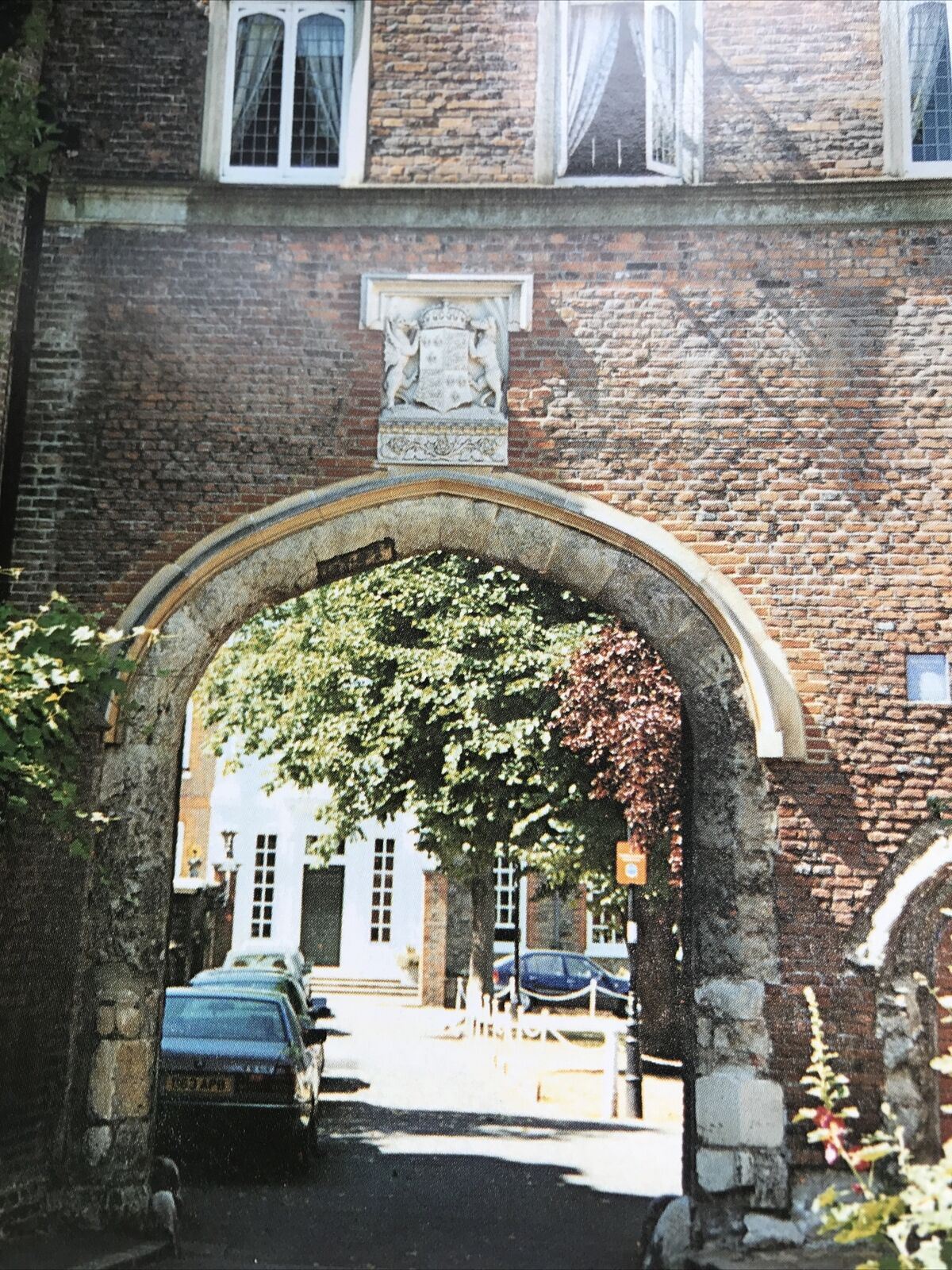 Postcard OLD PALACE GATE RICHMOND. Beryl Goodson Photo. View Through The Gateway