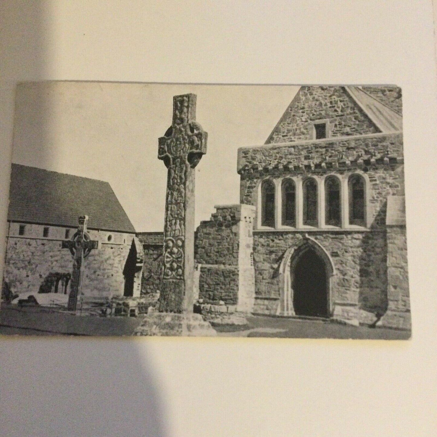 Postcard St Martin’s Cross IONA Scotland From Photo By Walter Rintoul VINTAGE