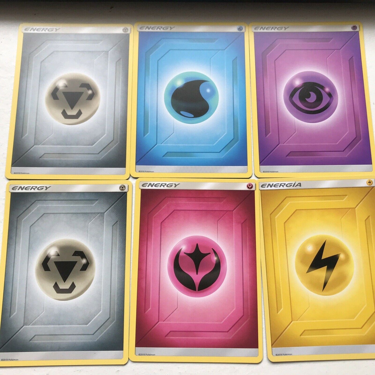 6 x 2019 Energy Pokemon Cards NM Unplayed