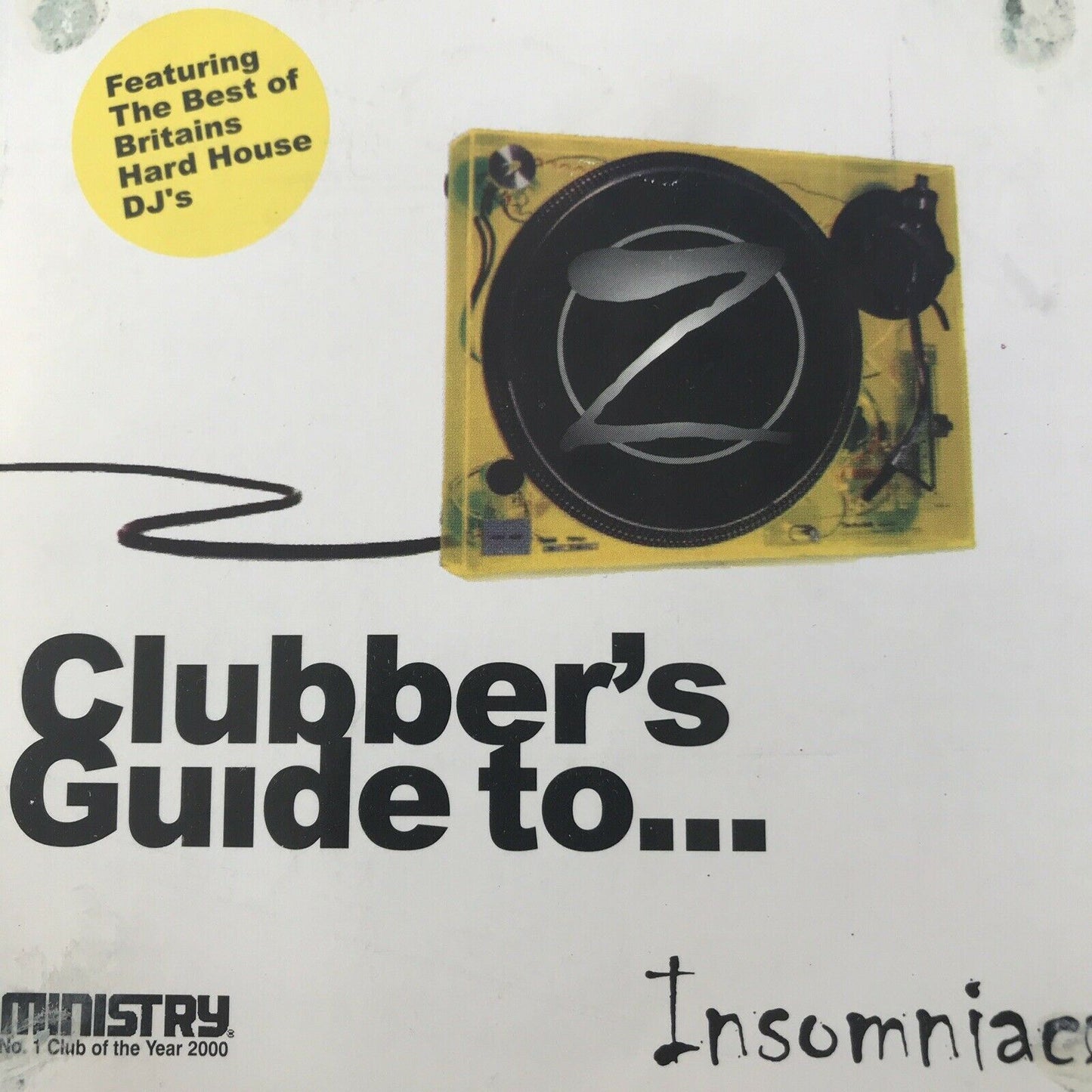 90s Y2K RAVE MEMORABILIA Clubber’s Guide To INSOMNIACZ Hard House DJs CD Insert