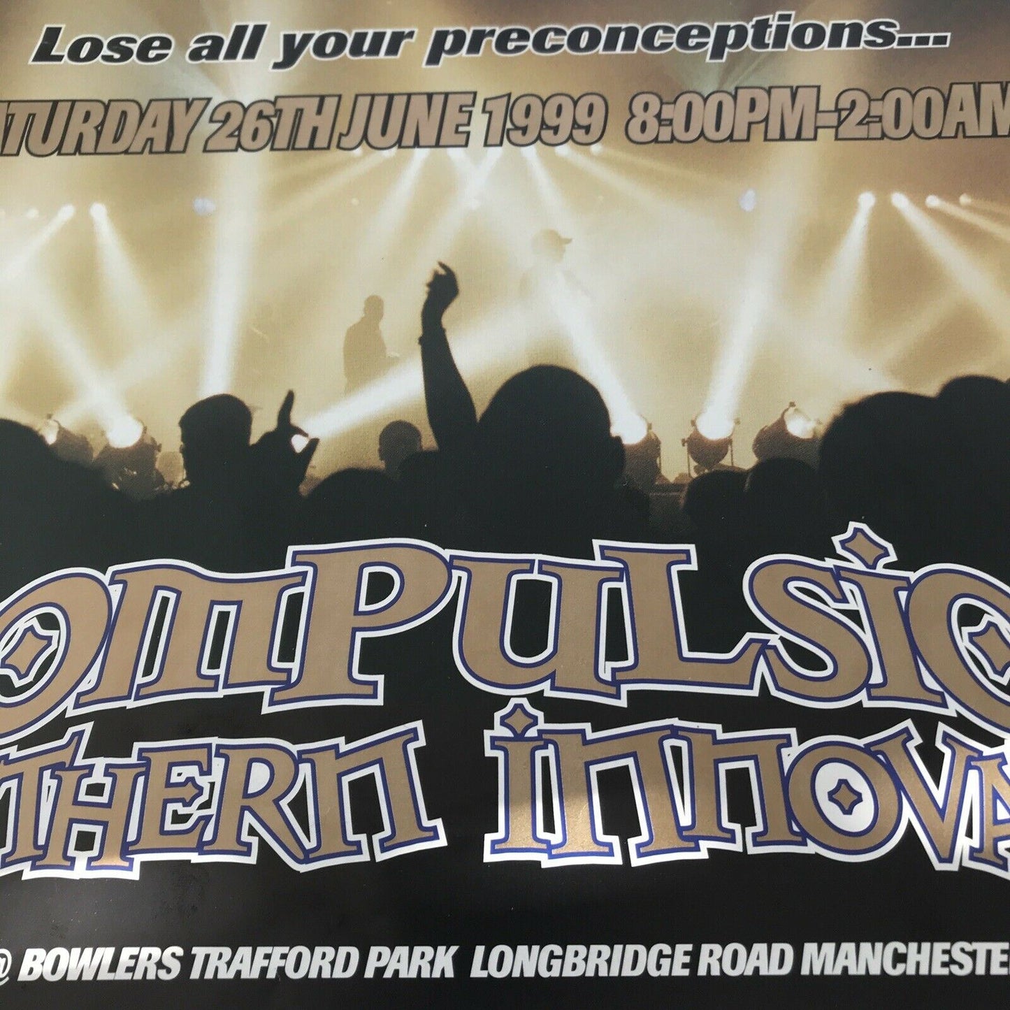 90s Y2K RAVE Memorabilia MANCHESTER COMPULSION BOWLERS JUNE 1999 PHOTOS INSIDE