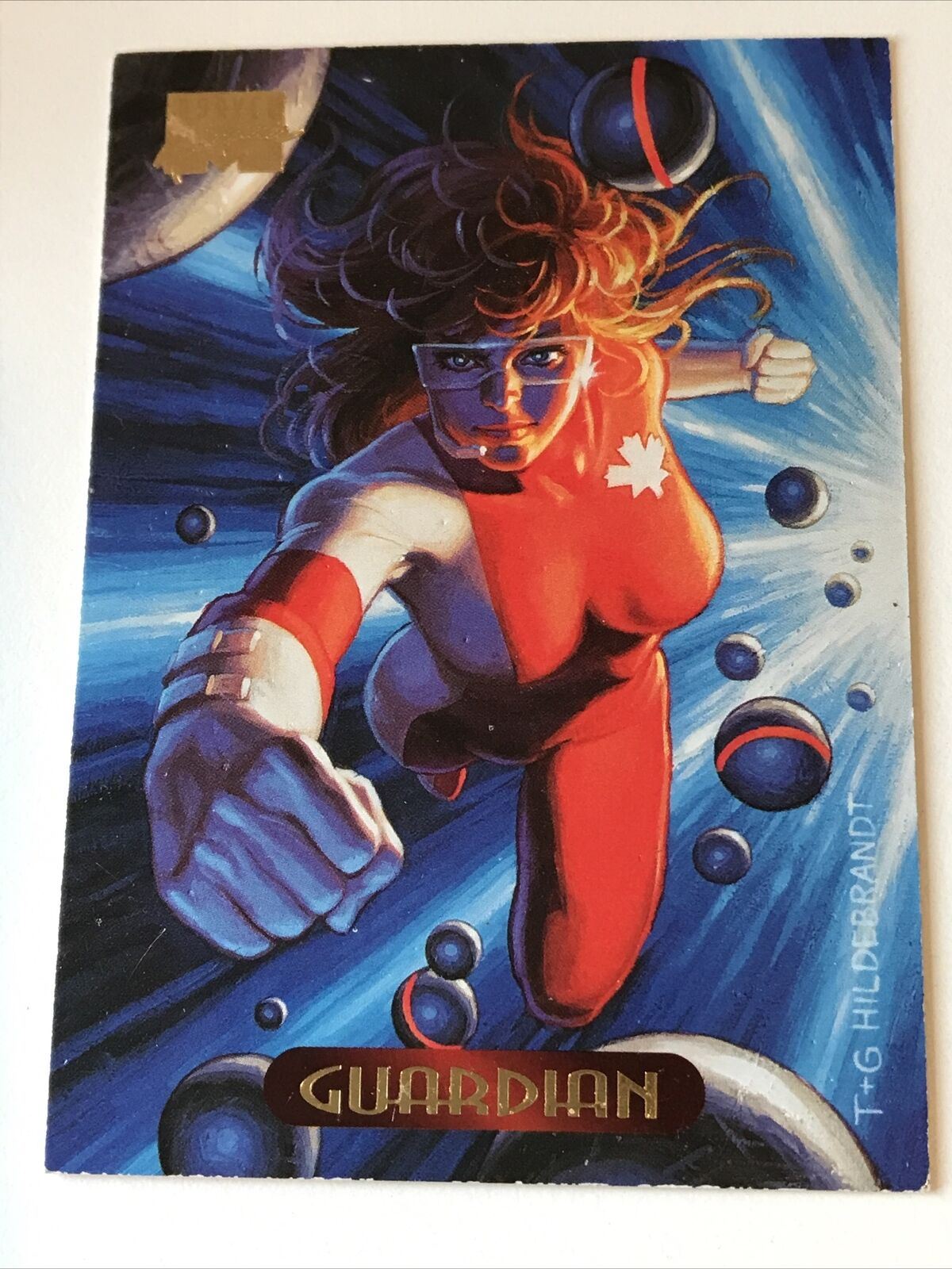 Marvel Masterpieces 1994 GUARDIAN Base Card #47 Hildebrandt Trading Card