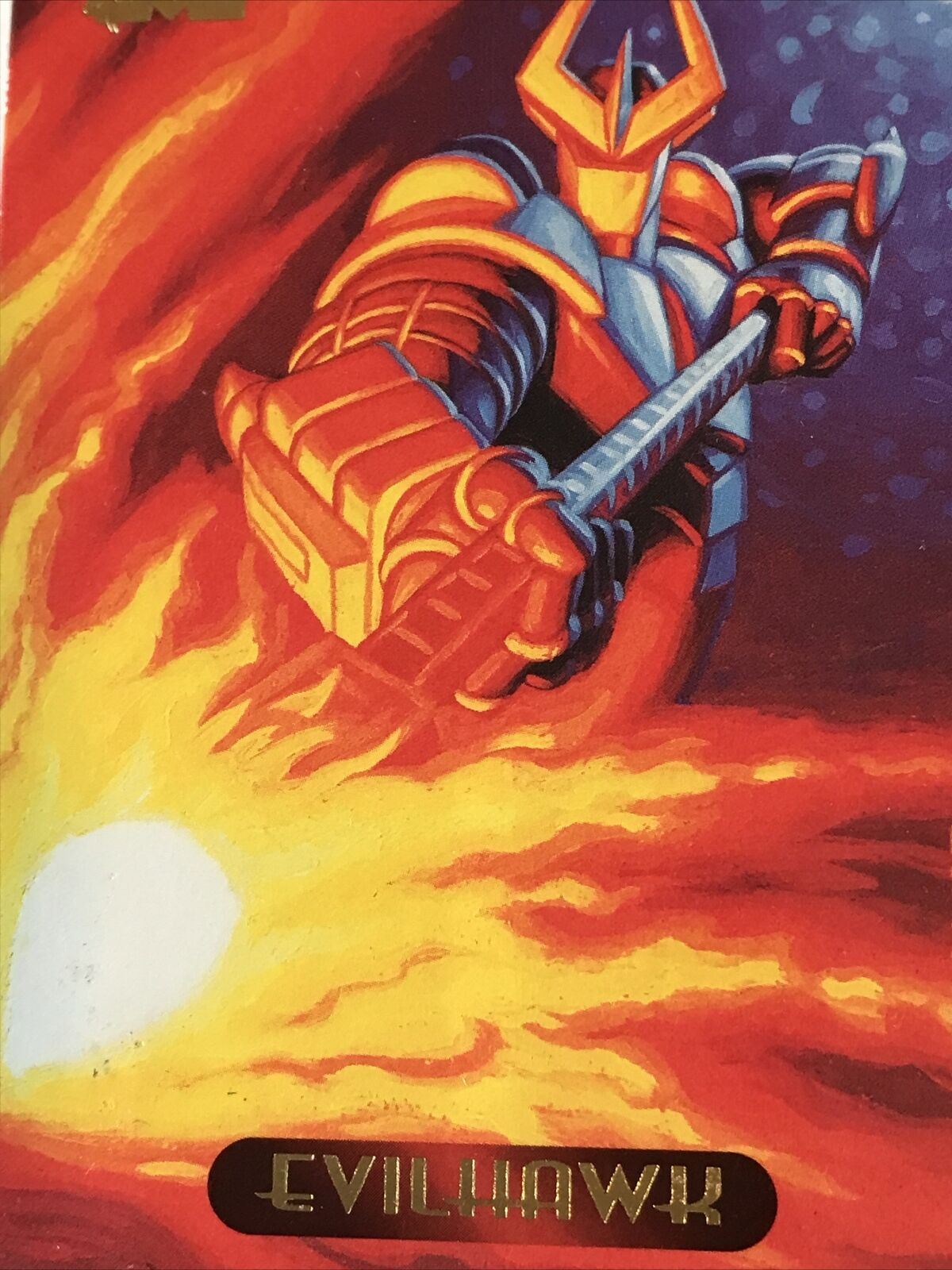 Marvel Masterpieces 1994 EVILHAWK Base Card #35 Hildebrandt Trading Card