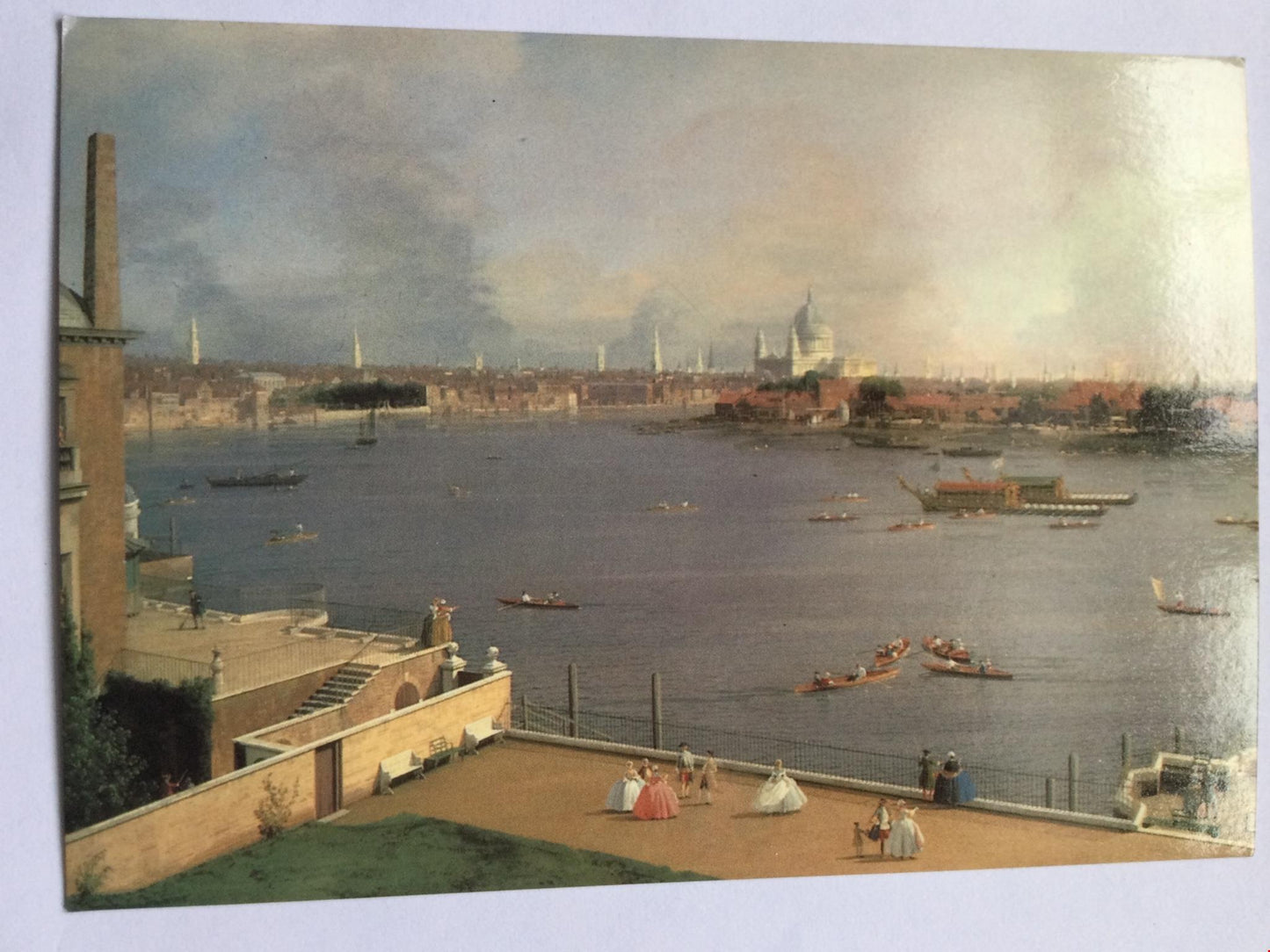 Art Postcard CANALETTO VIEW OF THE THAMES FROM THE DINING ROOM OF RICHMOND HOUSE