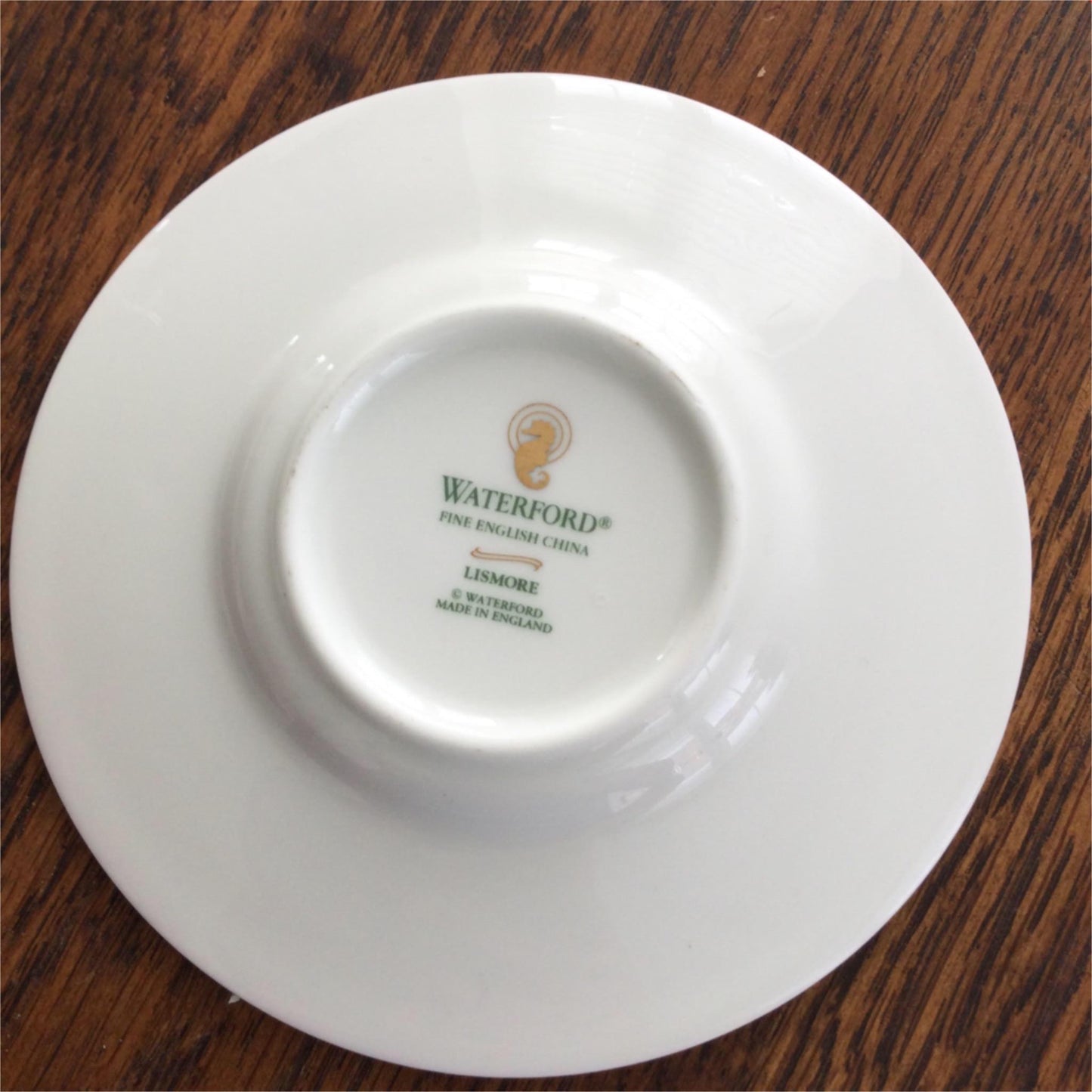 Spare saucer 12.5 Cm diameter for coffee cup WATERFORD LISMORE White