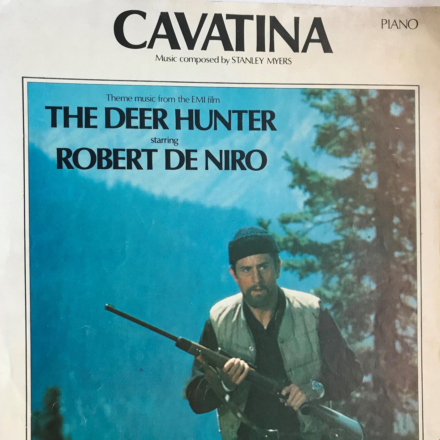 EMI MOVIE MEMORABILIA. Sheet Music CAVATINA THE DEER HUNTER ROBERT DE NIRO Myers