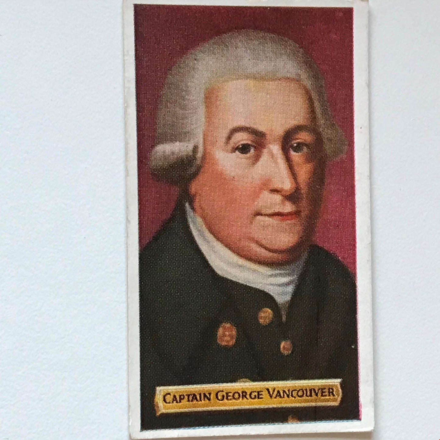 CAPTAIN GEORGE VANCOUVER Kensitas Cigarette Card Builders of Empire no. 27 Navy