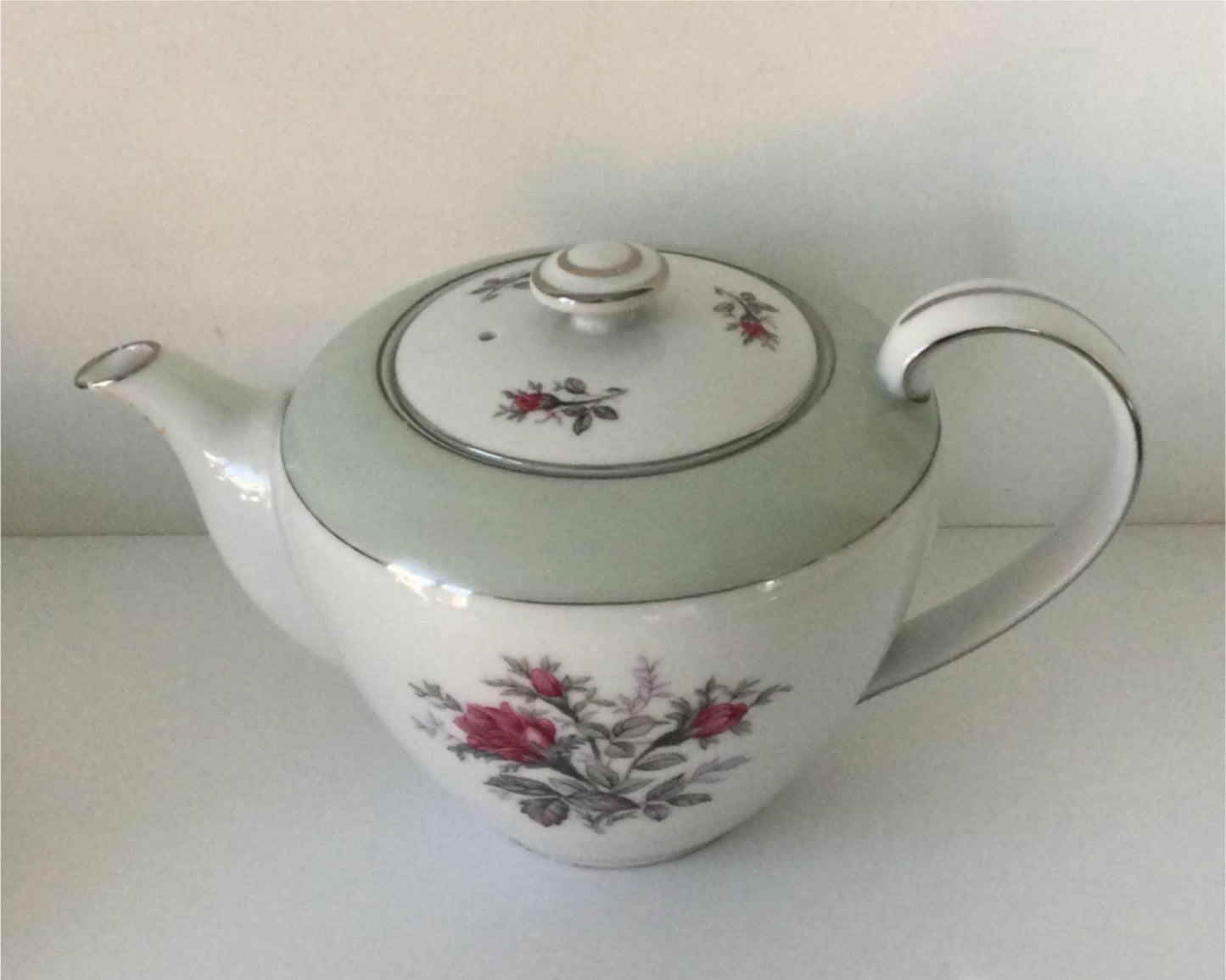 Vintage SONE china Teapot Rose designMade in Japan 81897R mid century chintzy