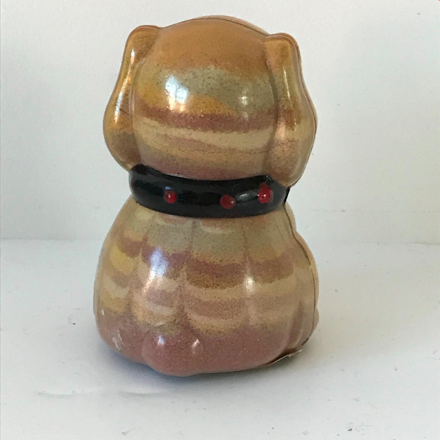 Vintage Puppy Dog Isle of Wight Sand Ornament The Needles Coloured sand retro