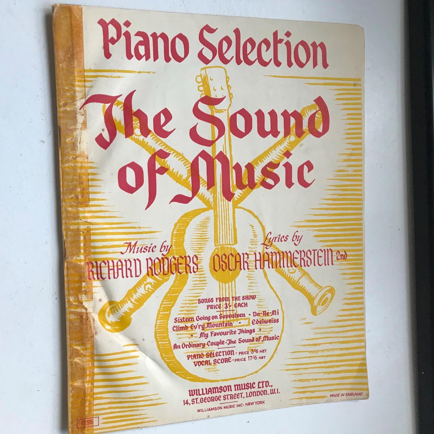 Vintage Sheet Music THE SOUND OF MUSIC RODGERS AND HAMMERSTEIN 1959 Piano Selection