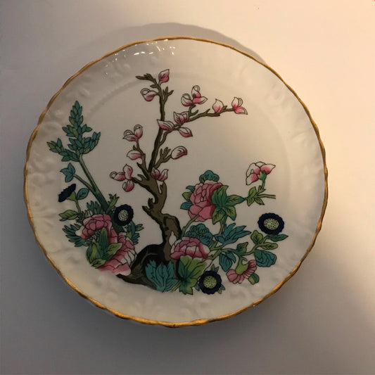 Indian Tree Design Side Plate SOUTHFIELDS Bone China 16.5cm fluted edge very pretty vintage