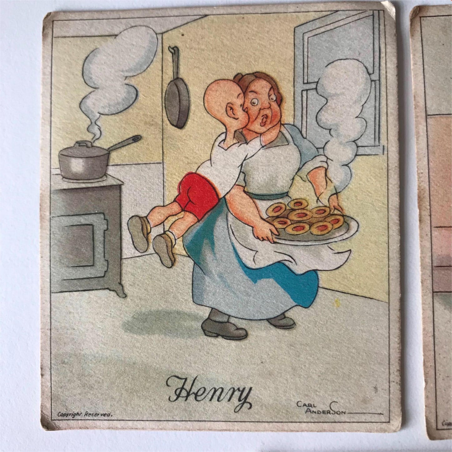 3 x HENRY Kensitas Wix Cigarette cards 4/50 28/50 and un numbered