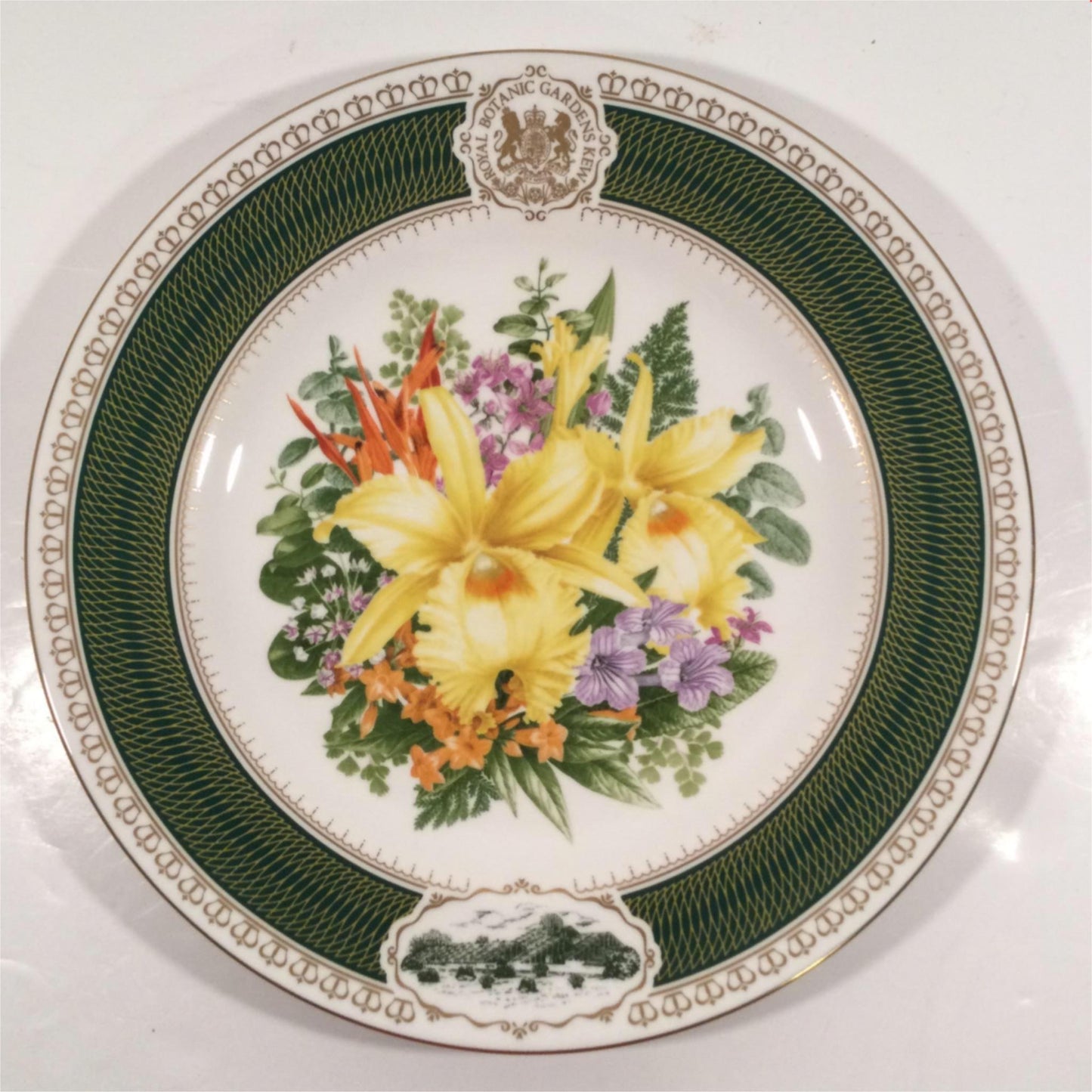 Spode Royal Botanic Gardens Kew Flora Exotica Plate Princess Wales Conservatory 1987