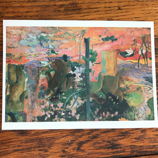 GAUGUIN The Bathers Art postcard