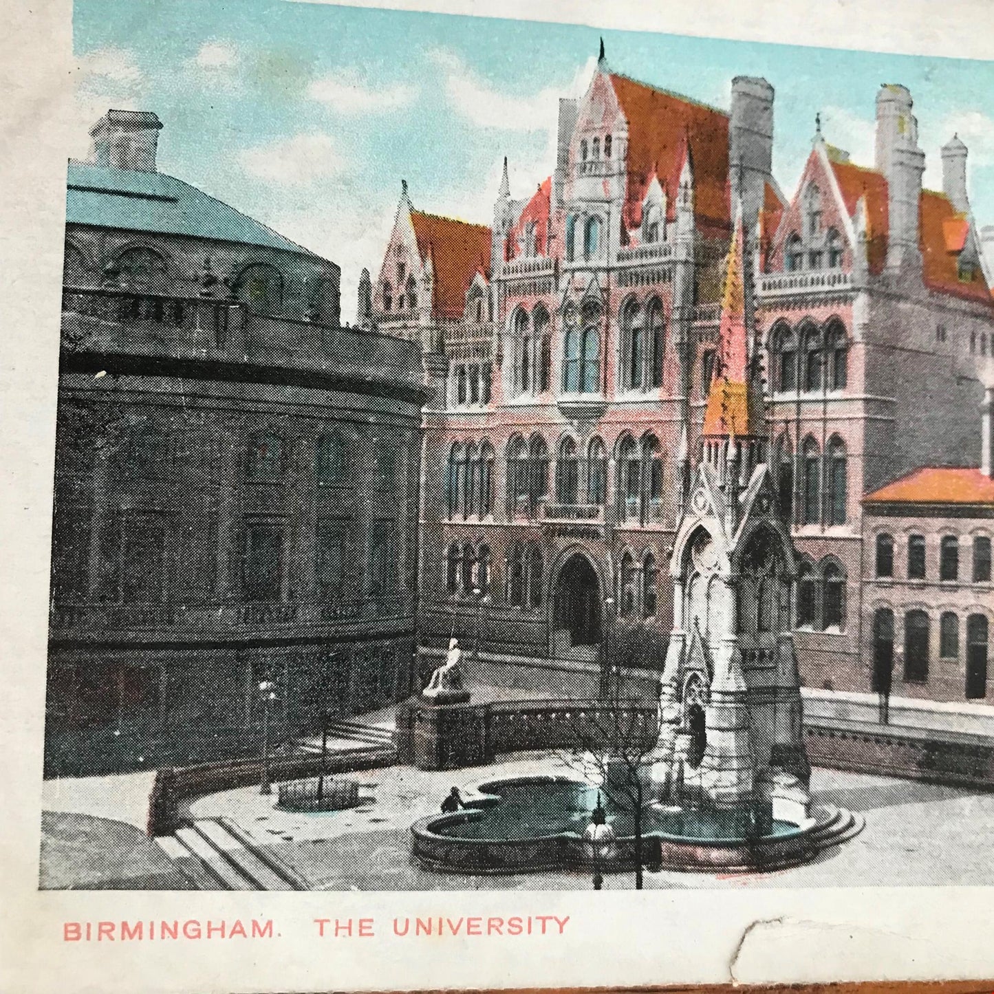 Vintage Postcard BIRMINGHAM UNIVERSITY Colour print