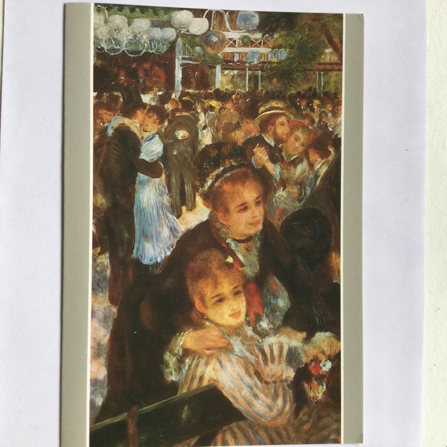 RENOIR LE MOULIN DE LA GALLETTE Impressionist cafe scene Blank Card, No Envelope