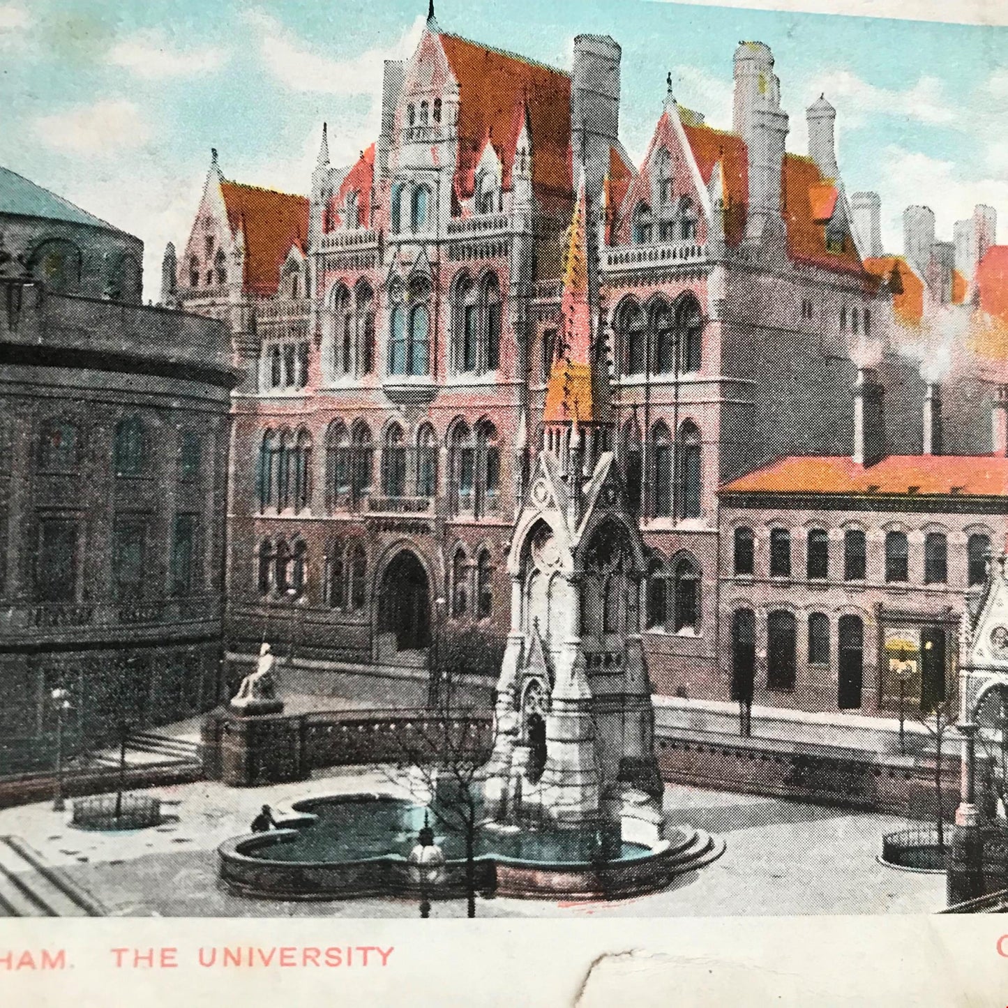 Vintage Postcard BIRMINGHAM UNIVERSITY Colour print