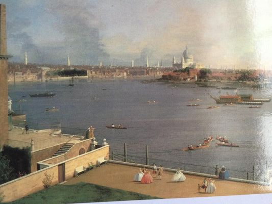 Art Postcard CANALETTO VIEW OF THE THAMES FROM THE DINING ROOM OF RICHMOND HOUSE