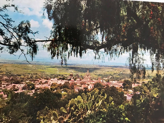 Vintage Postcard MEXICO panoramic view San Miguel de Allende, GUANAJUATO colour