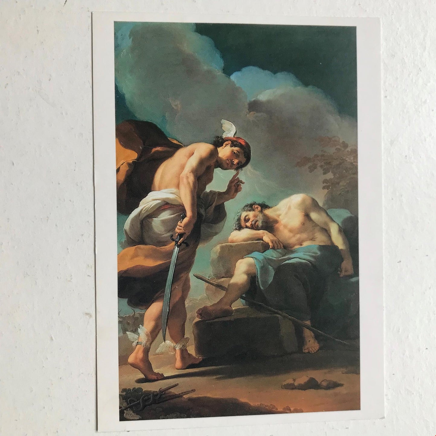 Postcard UBALDO GANDOLFI MERCURY ABOUT TO DECAPITATE ARGUS