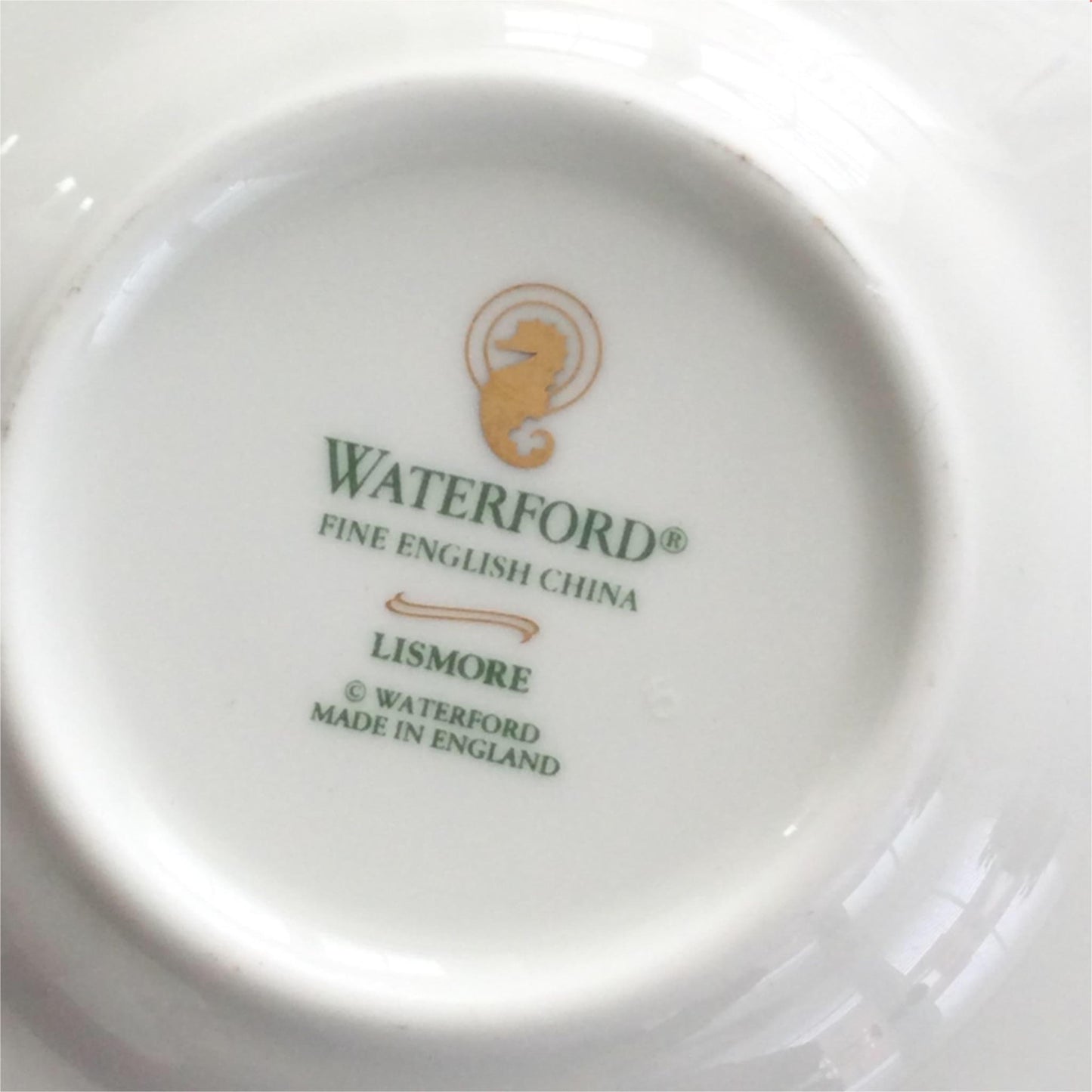 Spare saucer 12.5 Cm diameter for coffee cup WATERFORD LISMORE White