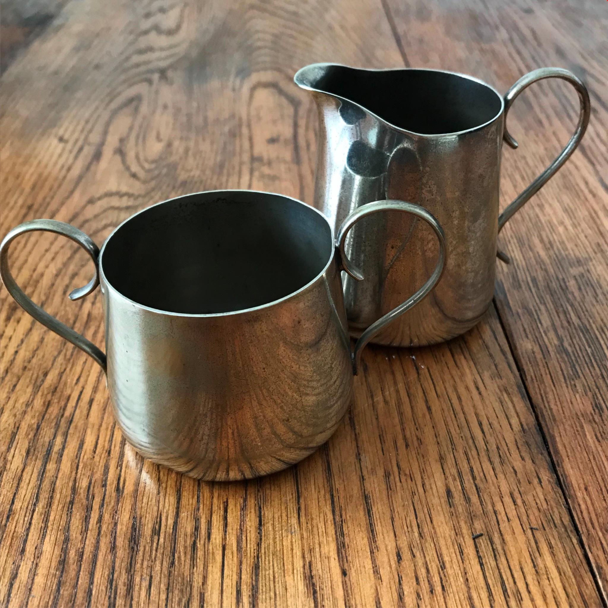 Vintage silver plate on sale sugar and creamer