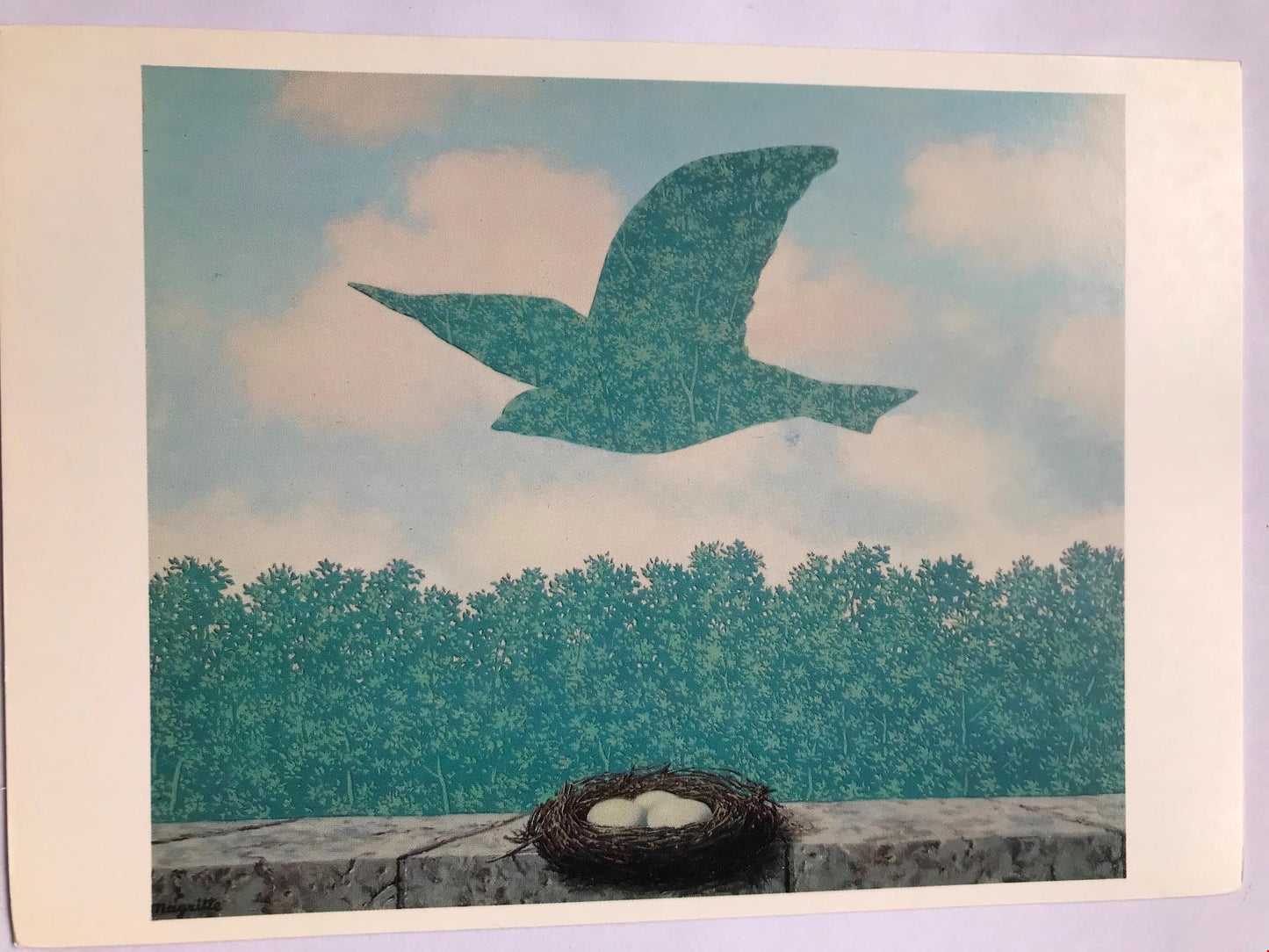 MAGRITTE SPRING Surrealist painting Blank Card, No Envelope