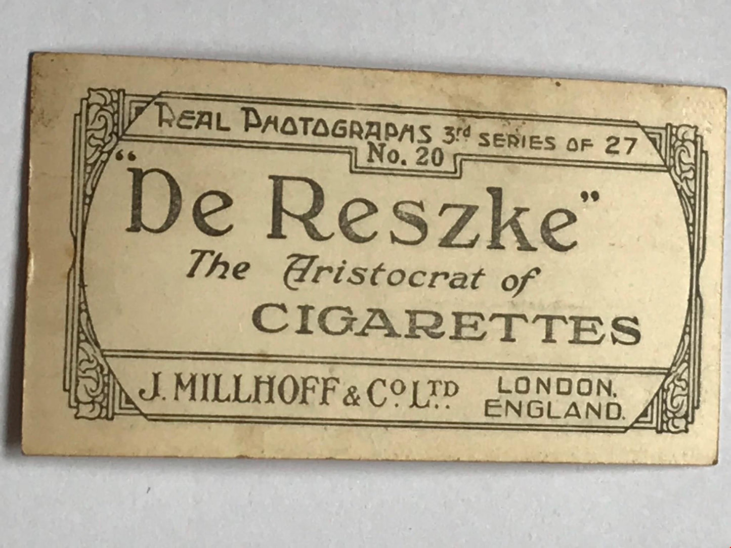 VINTAGE DOGS DALMATIANS PHOTO De Reszke Cigarette Card ‘Currant Roll’ no20