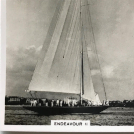 ENDEAVOUR II yacht Photocard Ardath Kings Tobacco card Topical Interest 1937