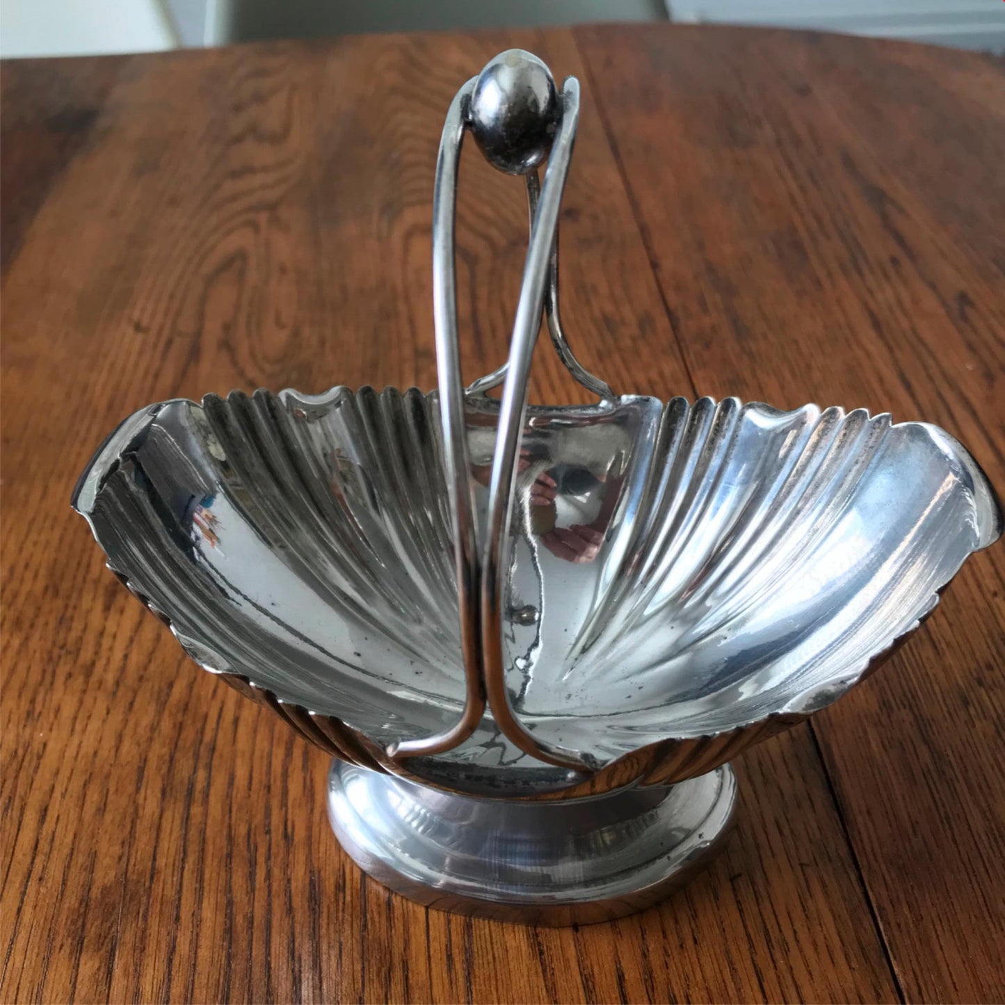 Antique Silver Plated EPNS Handled Sugar Basket Bon Bon Dish WALKER & HALL 1905