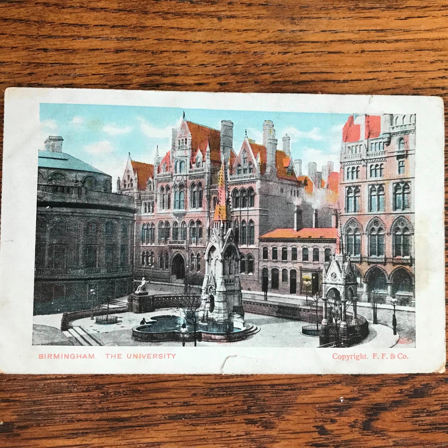 Vintage Postcard BIRMINGHAM UNIVERSITY Colour print