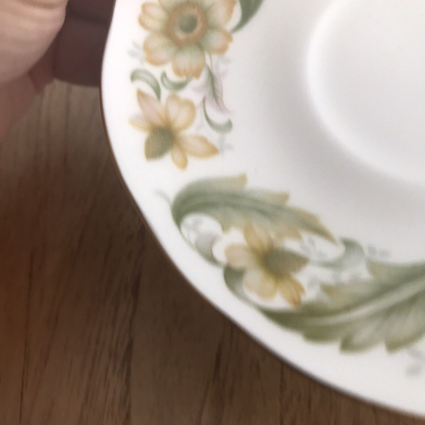 Vintage Duchess China Greensleeves Design Spare Saucer Soft Green & Apricot