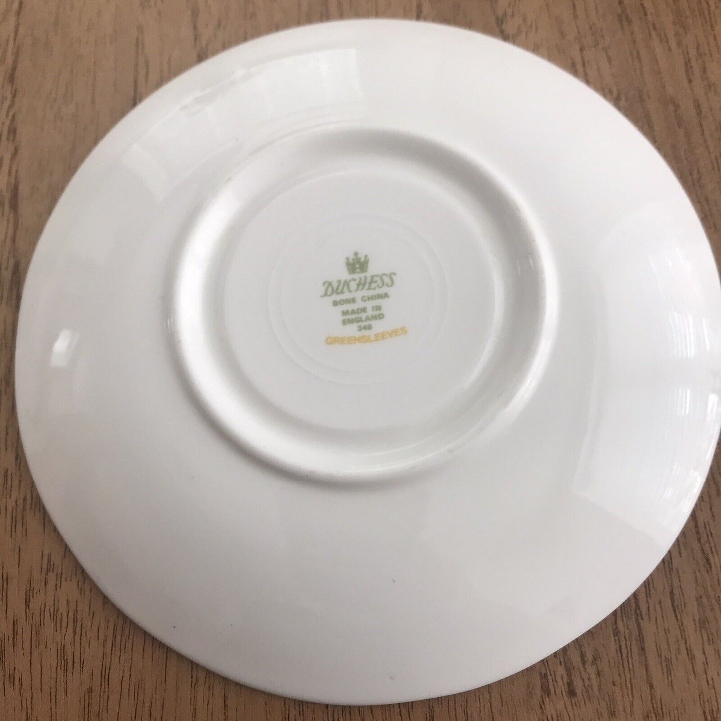 Vintage Duchess China Greensleeves Design Spare Saucer Soft Green & Apricot